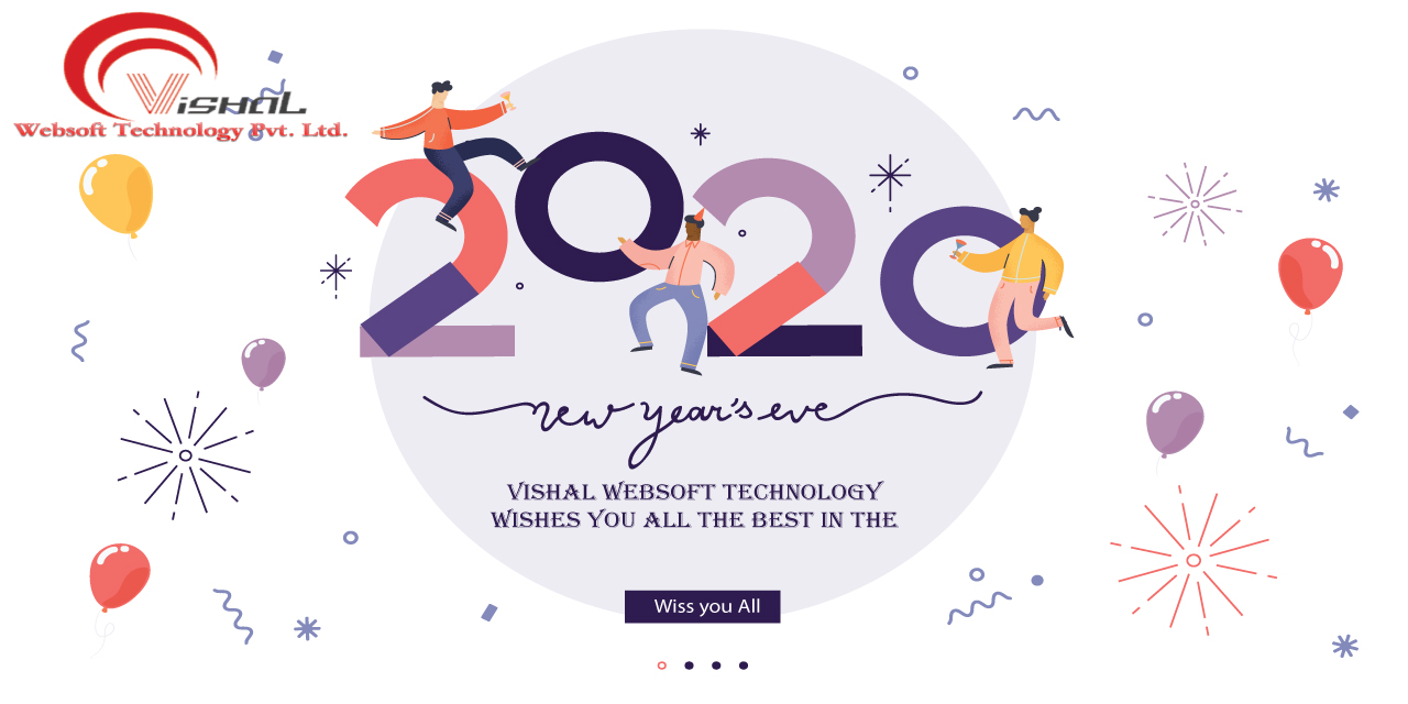 Happy New Year 2020 Digital transformation